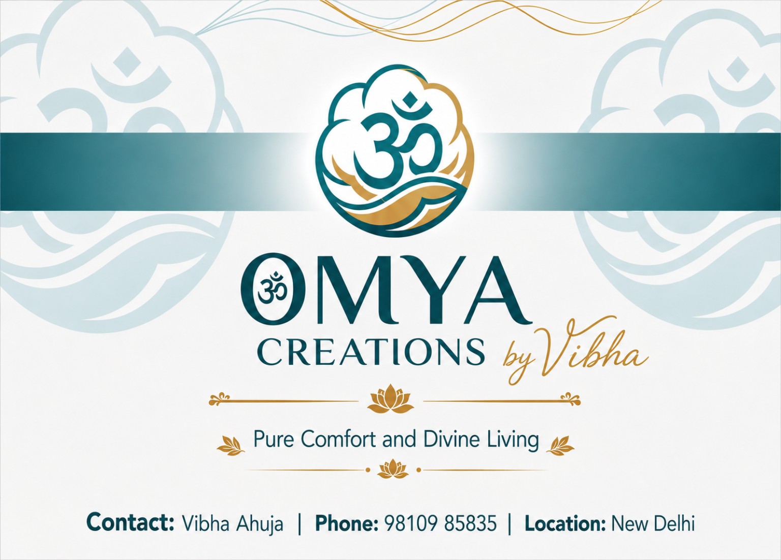 Omya Creations by Vibha — Pure Comfort and Divine Living