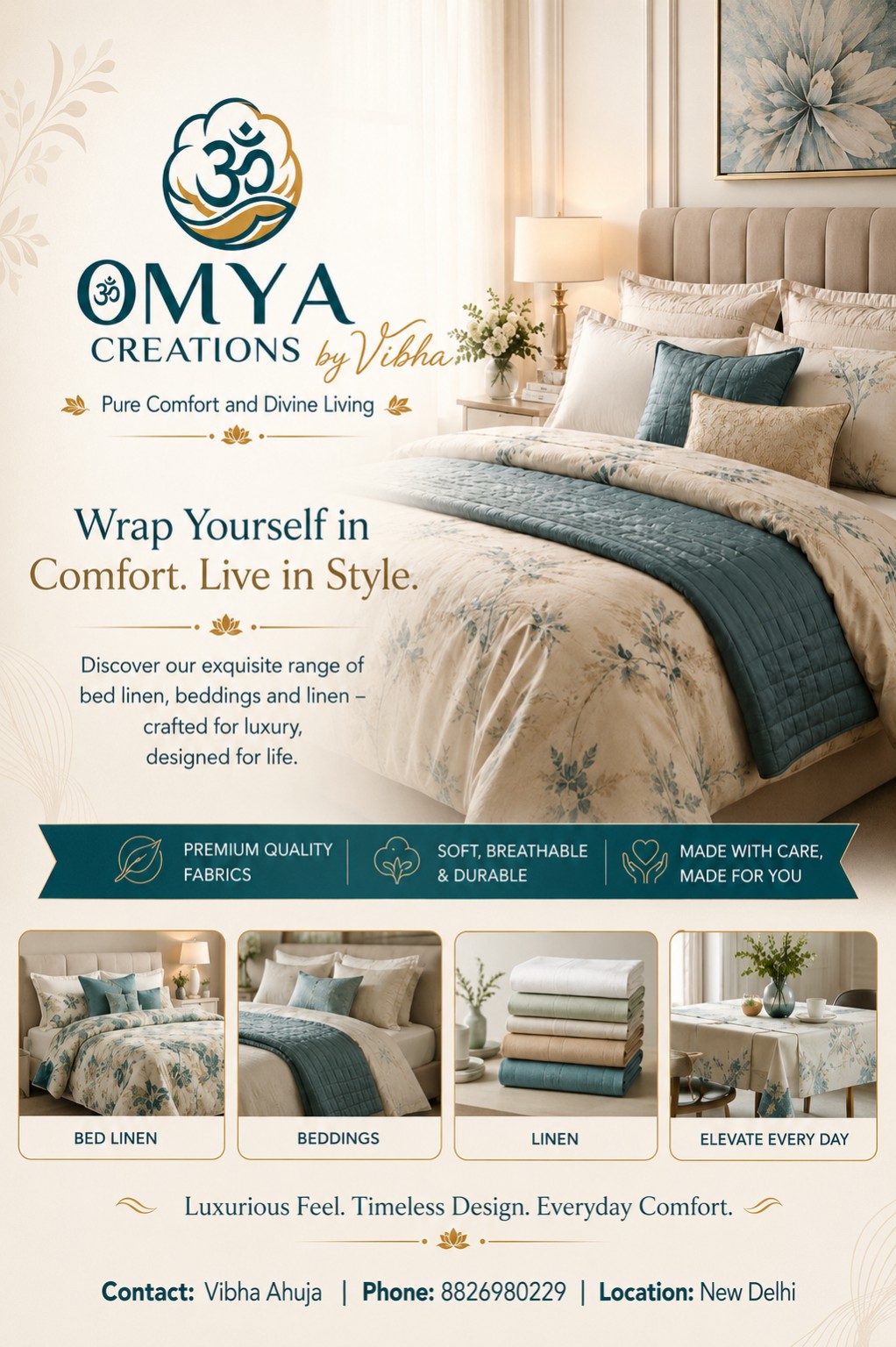 Omya Creations bedroom lifestyle banner